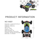RC Car RTR 2.4GHz 60km/h High Speed Drift Racing Car WLtoys 144001