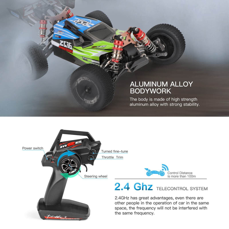 RC Car RTR 2.4GHz 60km/h High Speed Drift Racing Car WLtoys 144001