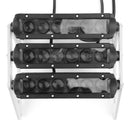 3 Row Modified LED Headlight White Light Fit for Honda MSX125 Grom 13-19 Silver Generic