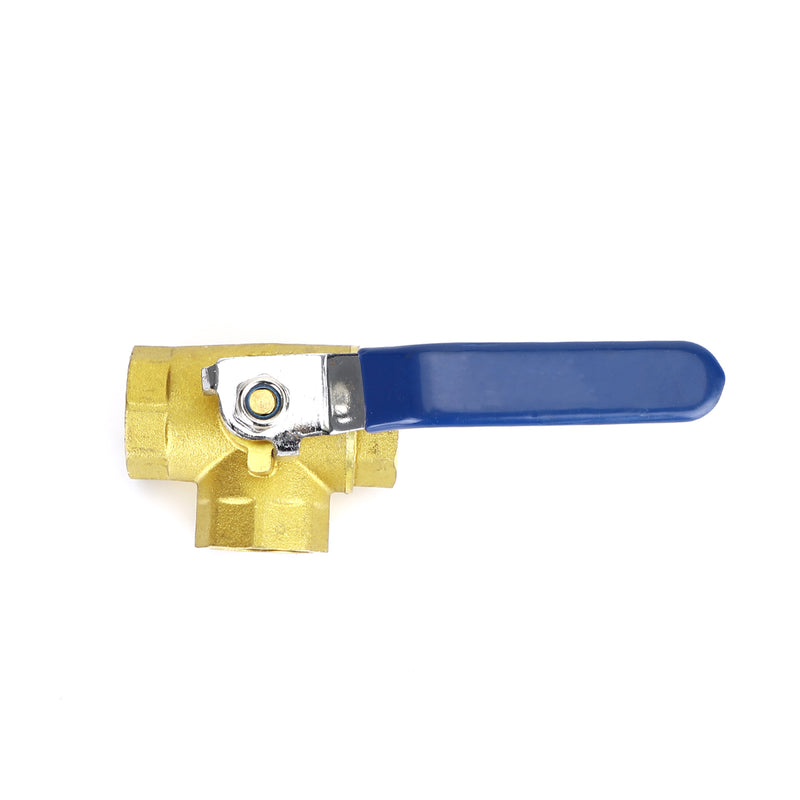 3-Way Ball Valve Female L Port Lever Handle 3/4" NPT Made Of Forged Brass