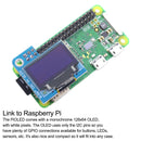 0.96" 0.91" OLED Screen Module 128X64 Fit for Raspberry Pi 3 4B/3B and Pi Zero