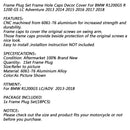 18x CNC ALUMINUM SIDE FRAME COVER CAPS PLUGS Fit for BMW R1200GS 2013-2019 Generic