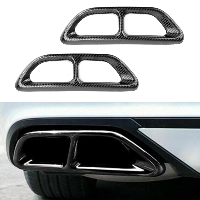 Black Titanium Rear Cylinder Exhaust Pipe Cover Trim Fits Accord 2018 2019