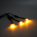 3pcs Amber Lens Amber LED Lamp Raptor Front Grille Running Light fit Ford F-150 Generic