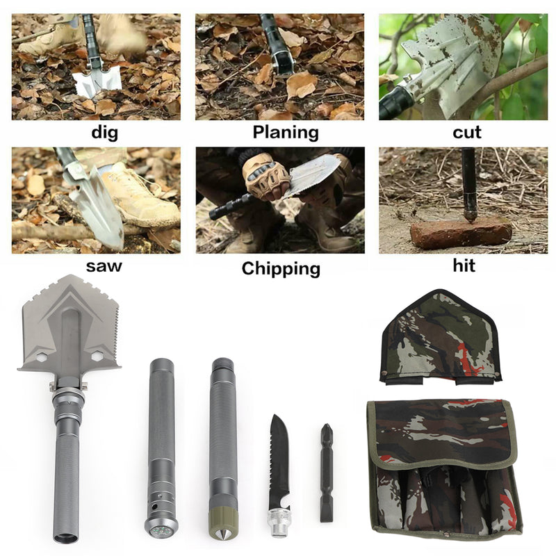 Military Folding Shovels Camping Survival Spade Shovel Set For Hiking Hunting