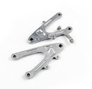 Front + Rear Foot Pegs Footrest Bracket Fit for Yamaha YZF R1 YZF-R1 2004-2006 Generic