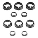 Air Condition Knob Cover For Wrangler JK 11-17 Compass Patriot 10-16 Black/Carbon