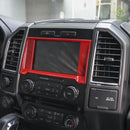Red Silver Central Control Air Condition Navigation Warning Light Panel For Ford F150 Generic