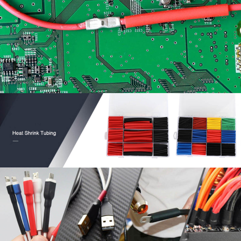1050Pcs Heat Shrink Tubing Insulated Kit (Consists Of Two Boxes:300Pcs + 750Pcs)