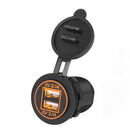 Dual 2.1A USB 4.2A Charger 12V Fast Socket Power Outlet For Car Motorcycle