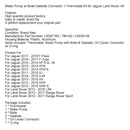 Jaguar 2011 - 2015 XJ Water Pump w/ Bolts Gaskets Connector + Thermostat Kit