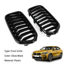 Gloss Black Front Bumper Grille Grill Fit BMW X2 Series F39 2018-2023 Generic