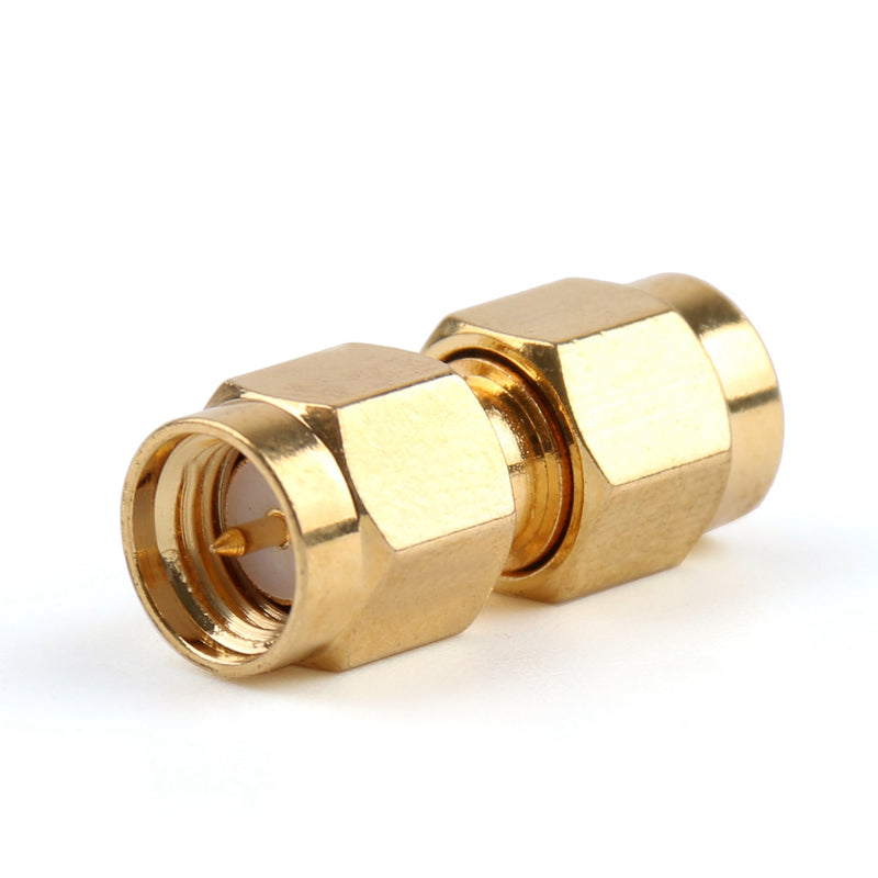 10Pcs Adapter SMA Male To RP.SMA Female Plug RF Connector Straight Gold Plating M/M