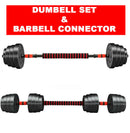 40KG Barbell & Dumbbell Set Pair Gym Body Building Free Weights Plates