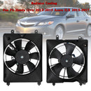 2PCS Radiator Cooling Fan For Assembly Honda Civic 2012-2015 Acura ILX 2013-2017