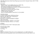 2x Billet Aluminum Frame Plug Cap for Yamaha T700 Tenere 700 2019-2020 Generic