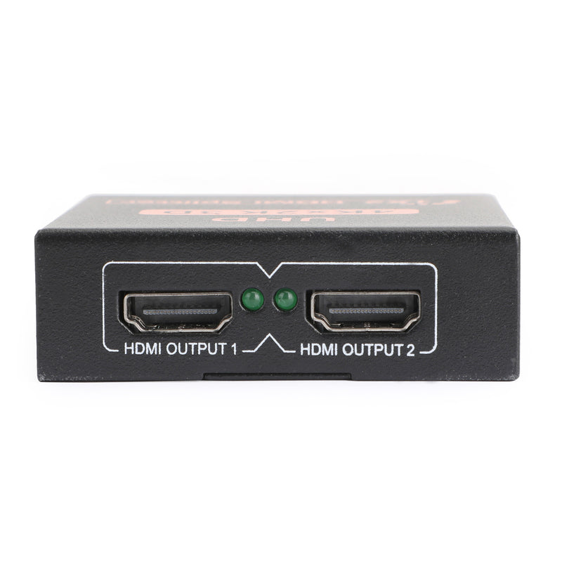 Full HD Dual Display Switcher 4K Splitter HD 1080p HDMI 1X2 Port UHD for HDTV DVD PS3 Xbox US Plug