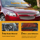 Chevrolet Malibu 2008-2012 Black Housing Clear Amber Headlights Assembly