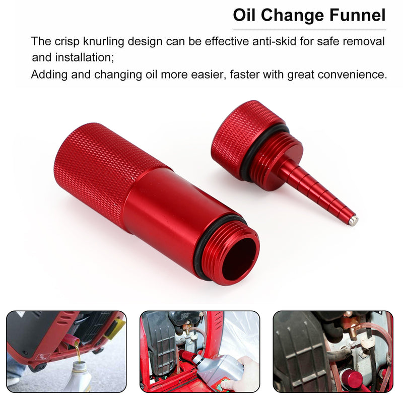 Generator Mess Free Oil Change Funnel Magnetic Oil Dipstick For Honda EU2200i