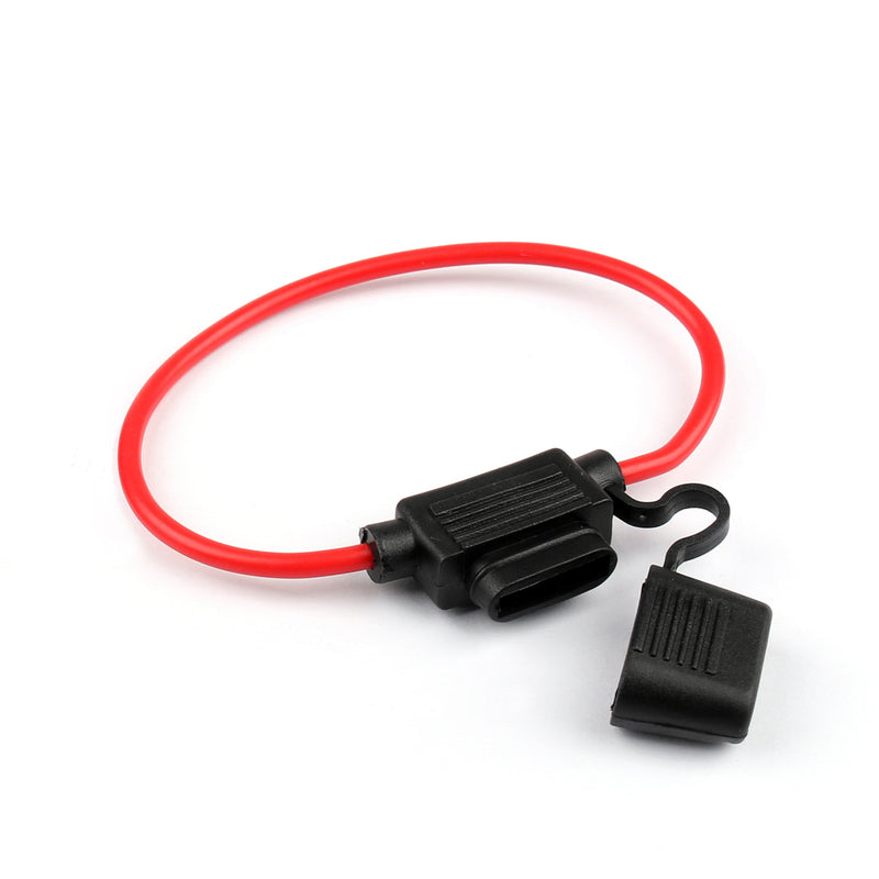Mini Blade Fuse Holder Waterproof 12AWG In-Line Wire Cable For Car/Boat
