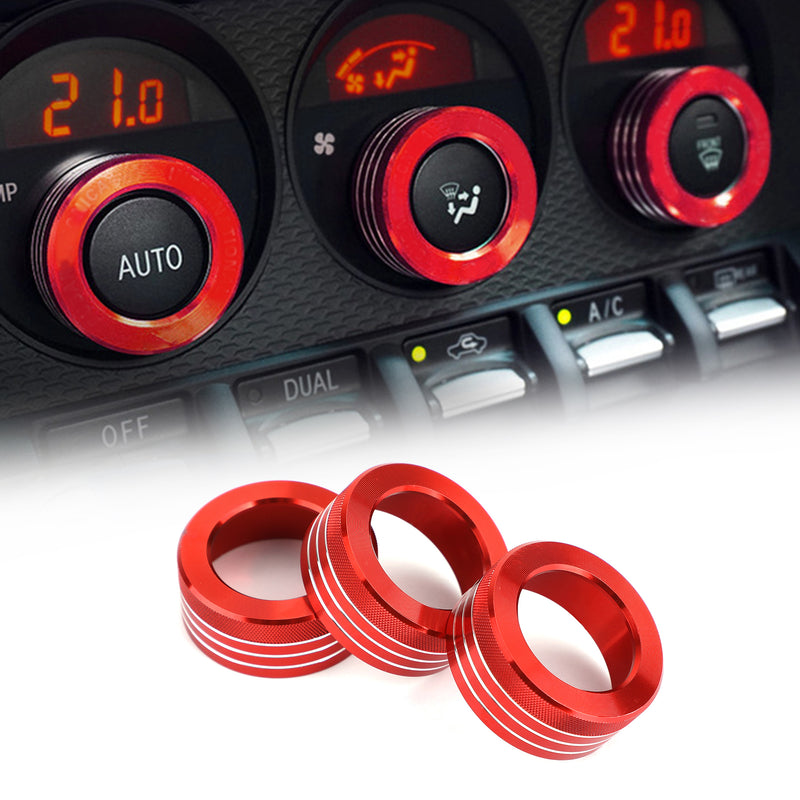 Car Air Conditioner Switch Knob Ring AC Knobs Cover Fits For BRZ Toyota 86 Generic