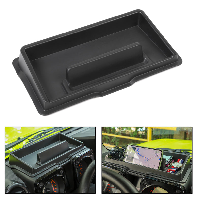 Interior Dashboard Storage Box Organizer Holder Black For Suzuki Jimny 2019-2021 Generic