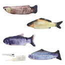 New Realistic Electric Plush Simulation Fish Cat Stuffed Toy Wagging Fish Catnip