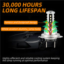 LED Headlight 6000K 2000W 300000LM Low Beam bulbs High Power Generic