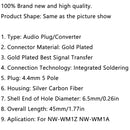 4PCS 4.4mm 5 Pole Balance Plug Audio Connector For NW-WM1Z NW-WM1A Gold