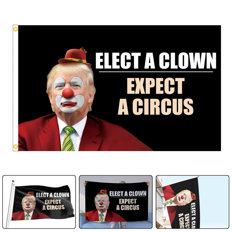 Joe Biden Flag Biden Harris Elect A Clown Donald Trump Flag President 3x5 FT