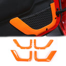 4pcs ABS Trunk Sundry Net String Bag Frame Trim For Renegade 2011+ 4Door Silver/Orange Generic