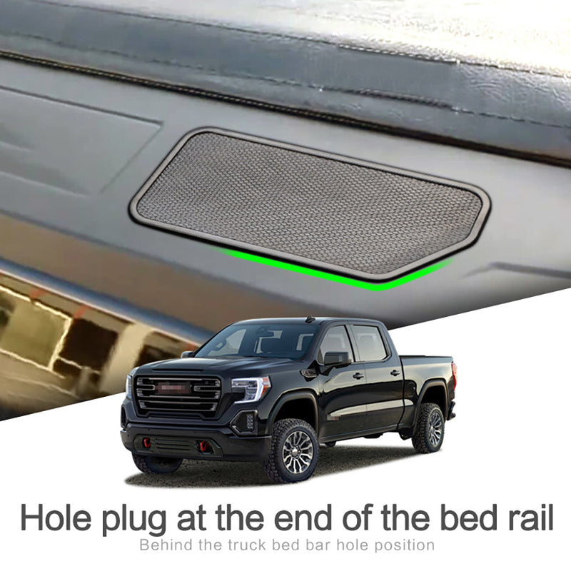 Stake Pocket Covers Caps Rail Hole Plugs For Silverado Sierra 2019-2021