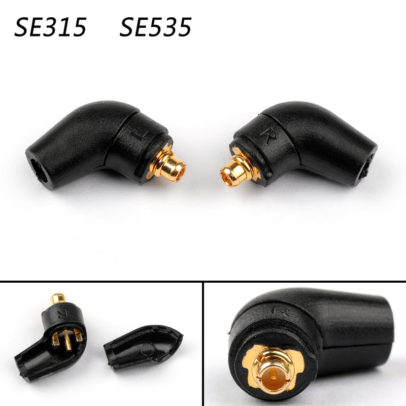 4Pair For Etymotic SE315 SE535 UE900 Earphone Cable Pin Connector Plug Black