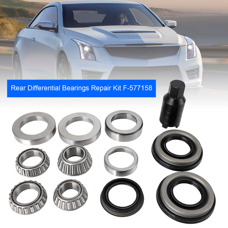 Cadillac CTS 2014-2019 V4 V6 Rear Differential Bearings Repair Kit F-577158 Lm50134R 22993016 92230584 F-574658