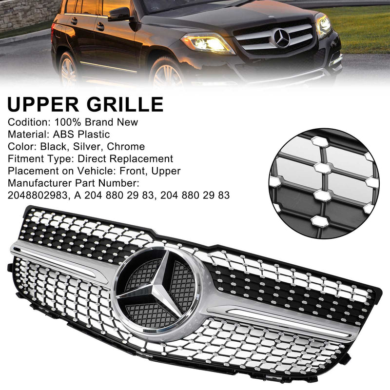 2012-2015 Benz GLK300 Base Sport 2048802983 Front Bumper Grille Grill Diamond