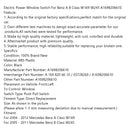 Electric Power Window Switch For Benz A B Class W169 W245 A1698206610 Generic