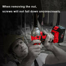 1/2" 21V Brushless Impact Wrench Torque Rattle Gun Electric rachet w/battery