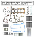 Head Gasket Bolts Set for Chevrolet Cruze Sonic Buick Encorde Trax 1.4L 11-16 Generic
