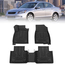 Honda Accord 2018-2021 Sedan TPE All-Weather Floor Mats BLACK