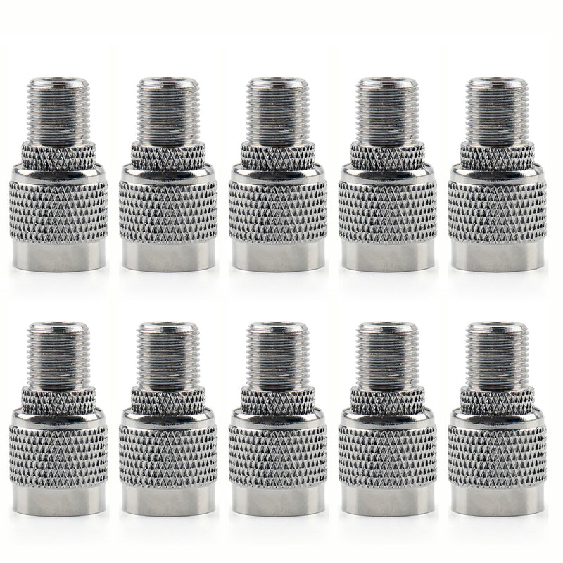 10Pcs Adapter TNC Male Plug To F TV Female Jack RF Connector Straight M/F