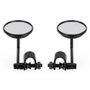 Old style Clamp on Mirror 3" Round Mirrors For Cafe Racer Chopper Bobber PAIR Generic