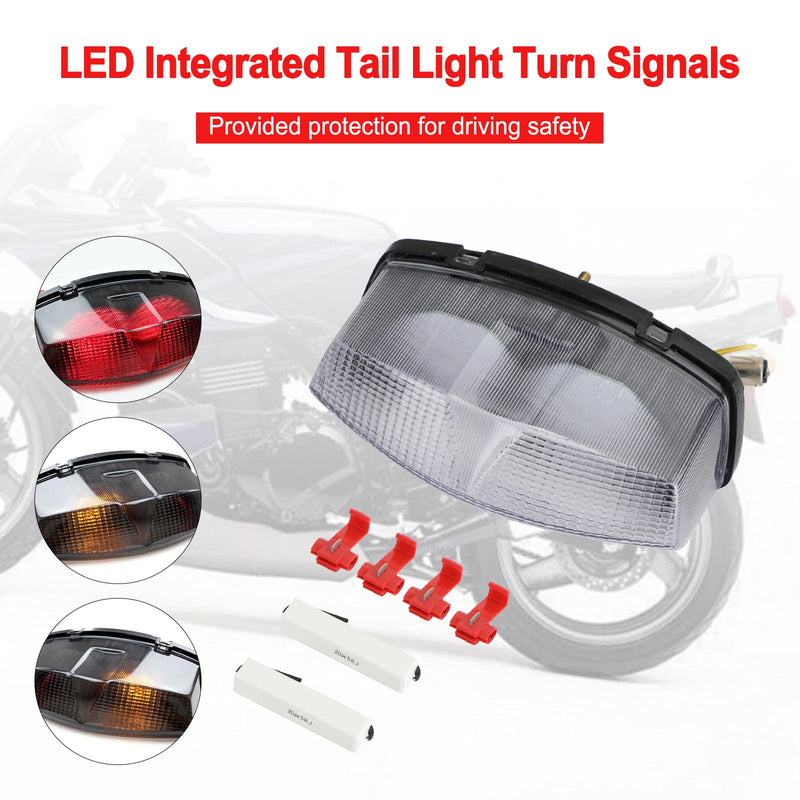 LED Integrated Tail Light Int Turn Signals KAWASAKI Ninja 500 R ZX-7R ZX 750 Generic
