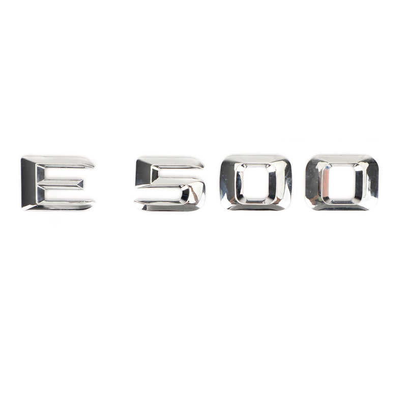 Mercedes E500 Rear Trunk Emblem Badge Nameplate Decal Letters Numbers