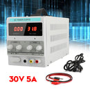 Adjustable Power Supply 30V 5A 110V Precision Variable DC Digital Lab w/clip