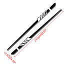 2pcs Mercedes Benz W205 C Class AMG Side Skirt Stripes Decal Sticker Black