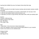 Hog Ring Plier & 600xM Clips Jaws Tool Staples Chicken Mesh Wire Cage