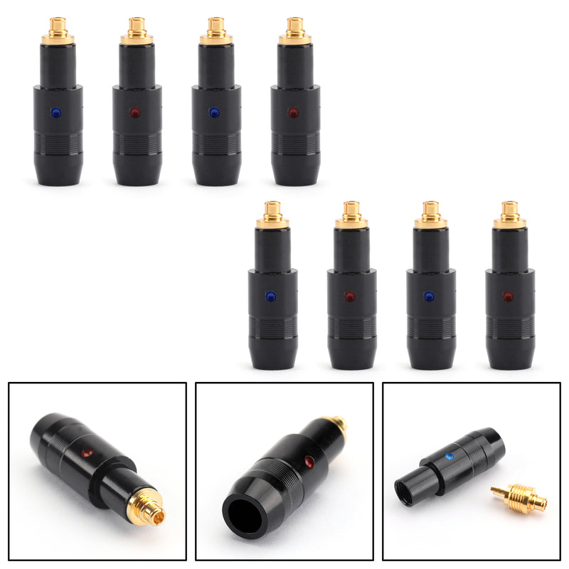 4 Pairs Earphone DIY Pin Gold Plated Audio Plug For MMCX 1840 1440 1540 Black