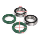 Axle Wheel Carrier Bearings + Seals Fit for Yamaha Banshee Raptor 660 Blaster Generic