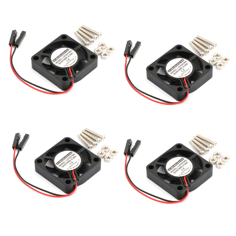 4x 2 Pin 30MMx30MM 3007 5V Cooling Fan radiating For Raspberry Pi 2/3 Model B 4B