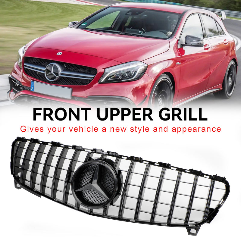 MERCEDES BENZ A CLASS W176 2016-2018 GTR Style Front Bumper Grille Grill